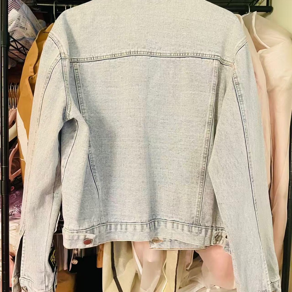 New “Street Style Denim Jacket | Patchwork Badge … - image 6